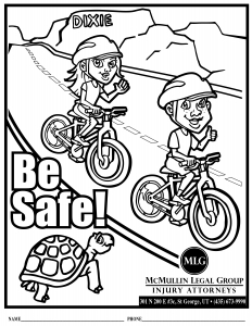 McMullin Injury Law be safe coloring page